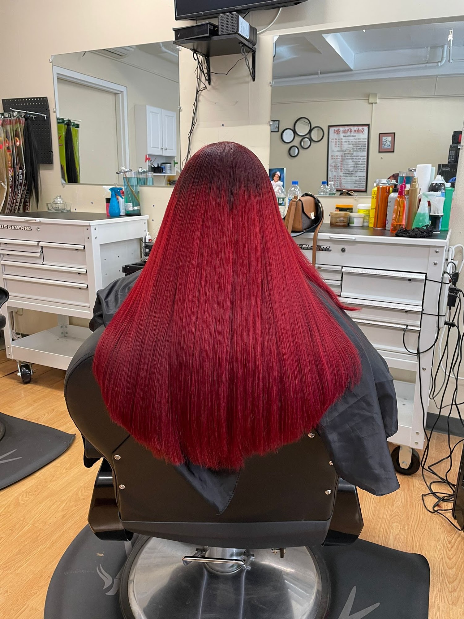 Hair service at H&M Beauty Salon and Barber Shop